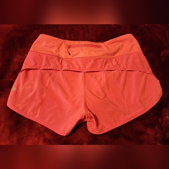 Lululemon Pink Speed-Up Shorts Size 4 - Picture 1 of 3